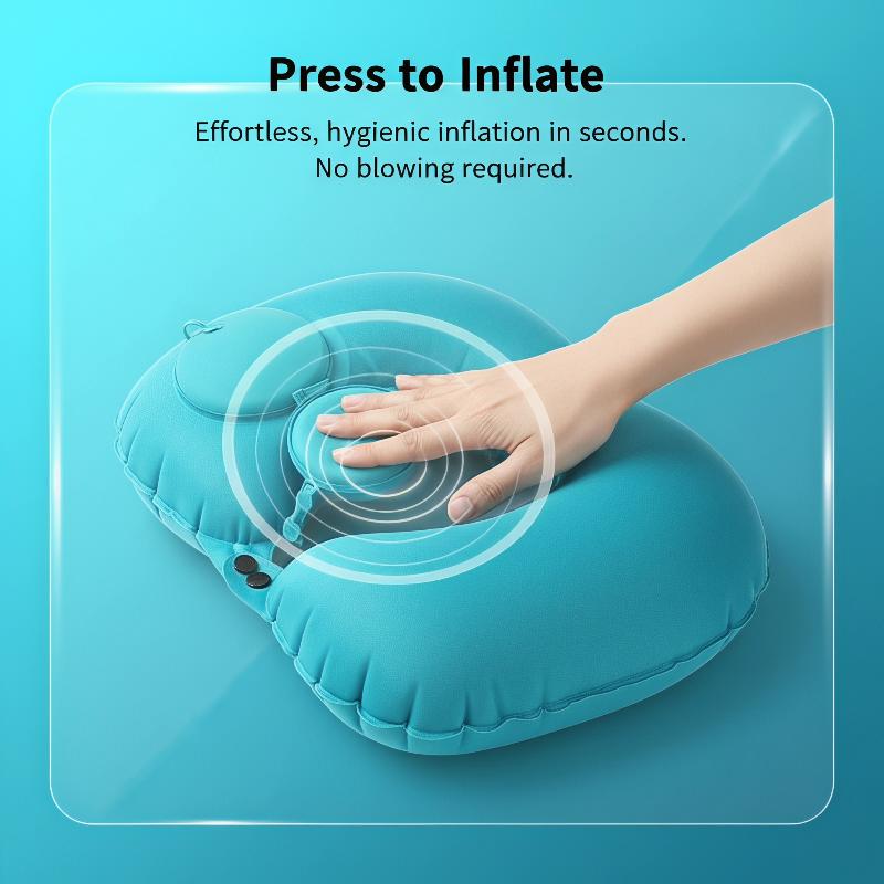 Travel Accessories Pillow - Travel Use Inflatable Neck Pillow Soft
