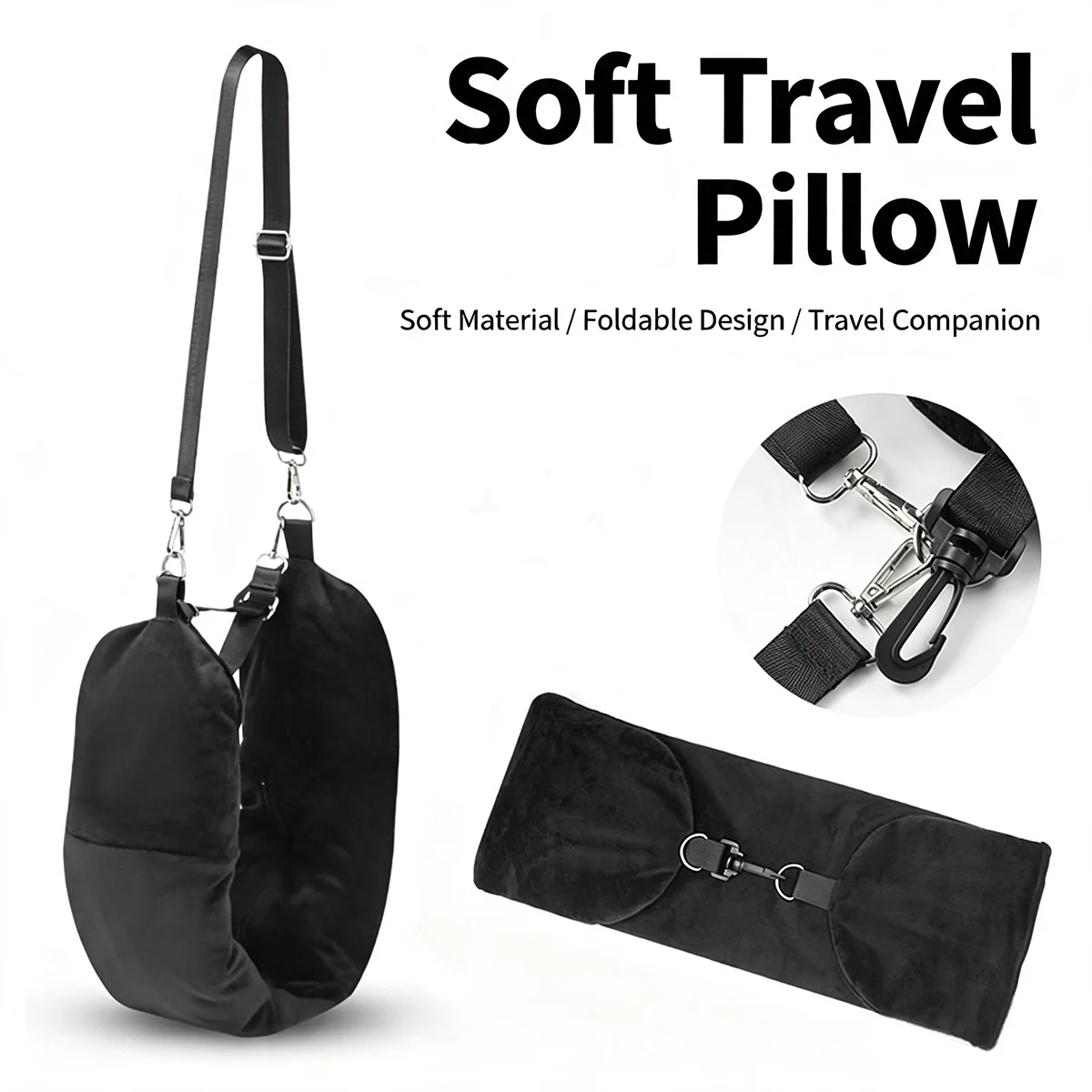 Crystal Fleece U-Shaped Travel - Travel Accessories Pillow 评论和价格