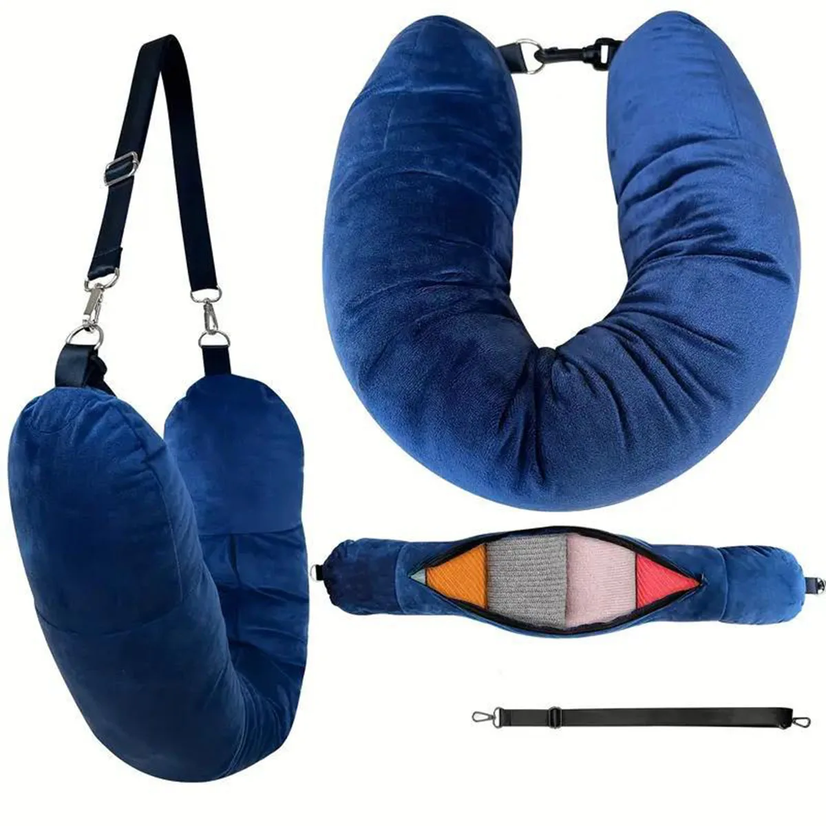 Crystal Fleece U-Shaped Travel - Travel Accessories Pillow 评论和价格