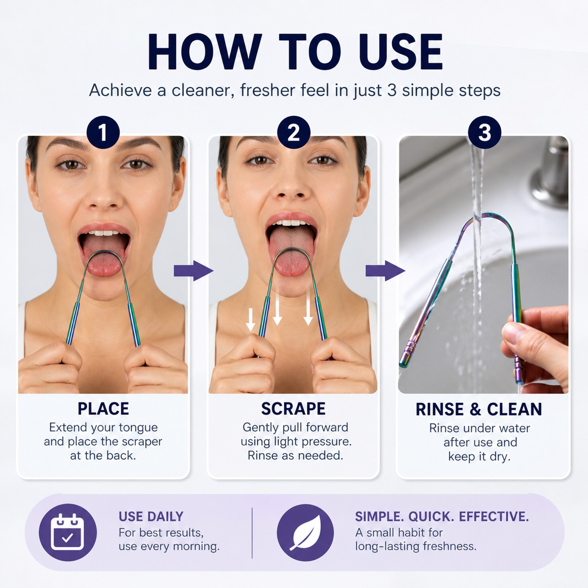 Metal Tongue Cleaner Stainless - Travel Accessories Needed 评论和价格