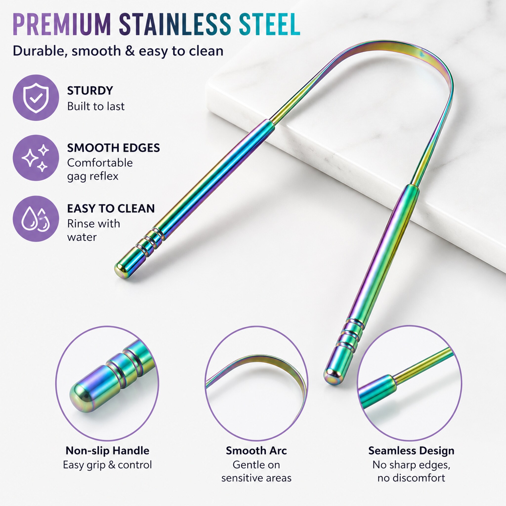 Metal Tongue Cleaner Stainless - Travel Accessories Needed 评论和价格