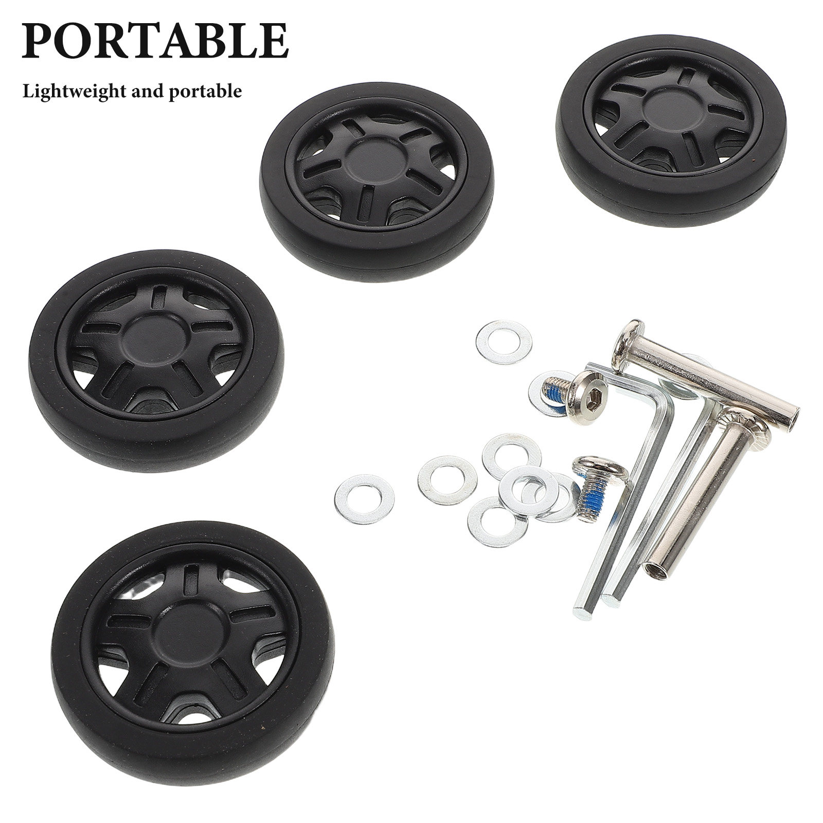 4Pcs Suitcase Universal Wheels - Luggage Wheel Replacement 评论和价格