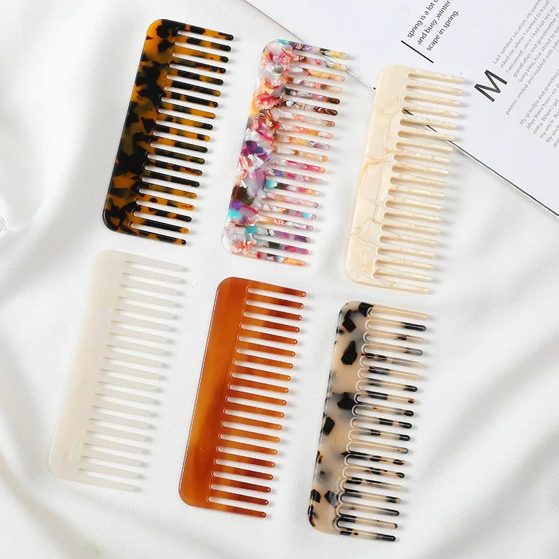 Wide Teeth Acetate Hair Combs  - Travel Accessories Needed 评论和价格