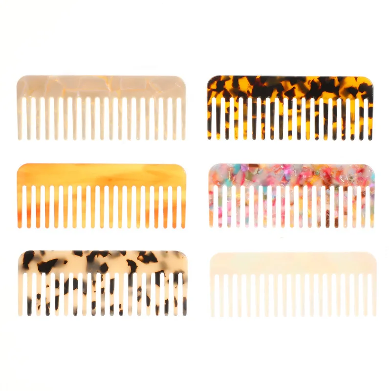 Wide Teeth Acetate Hair Combs  - Travel Accessories Needed 评论和价格