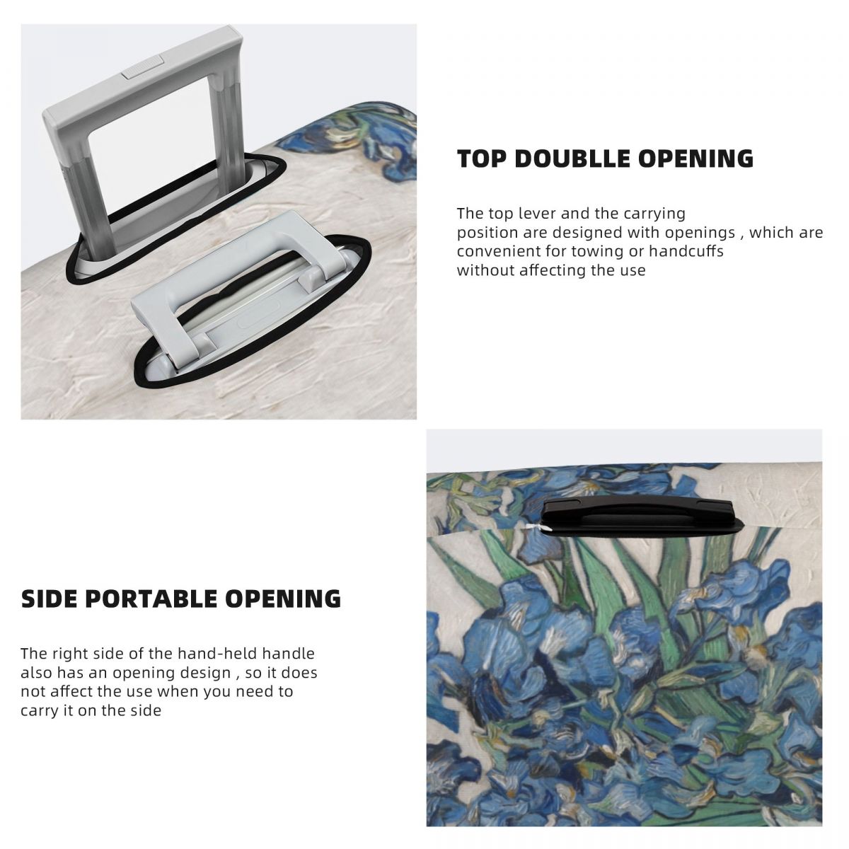 Custom Vincent Van Gogh Irises - Travel Van Accessories 评论和价格