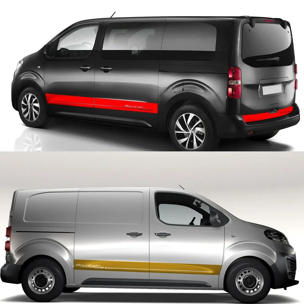 3PCS Car Side Rear Door Sticke - Travel Van Accessories 评论和价格