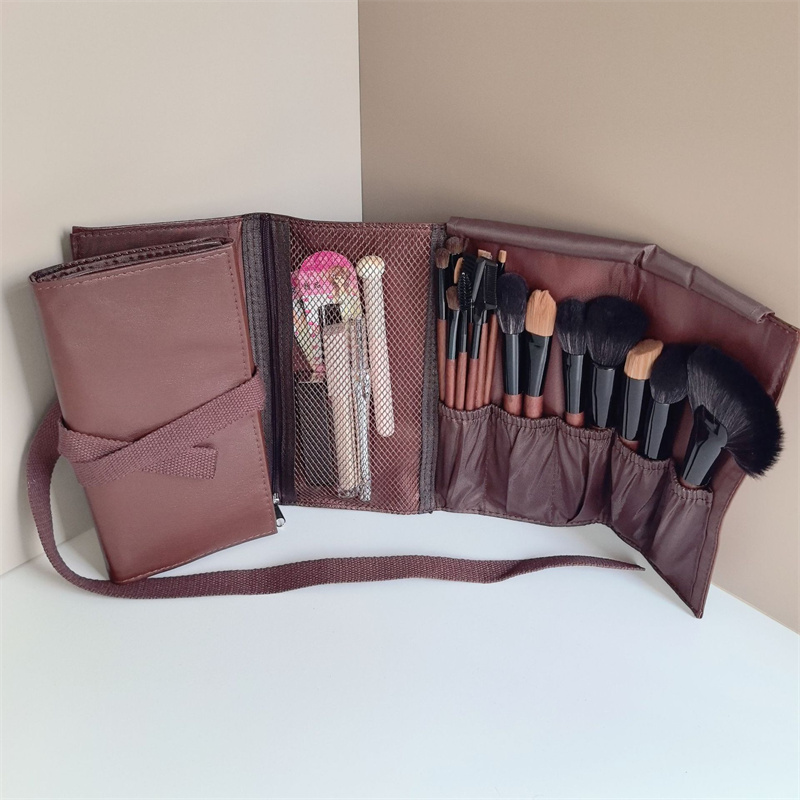 PU Leather Makeup Brush Roll B - Travel Z 评论和价格
