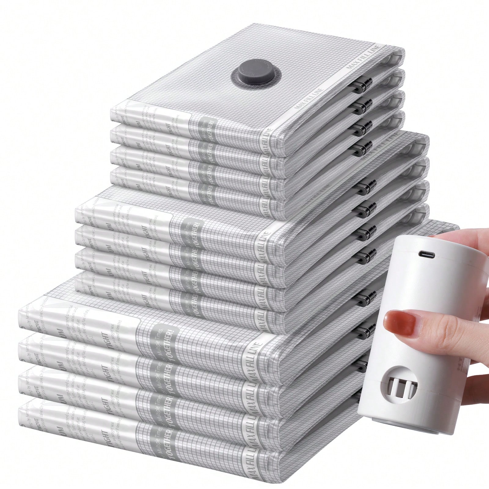 12pcs Vacuum Bags For Travel W - Travel Accessories Pillow 评论和价格