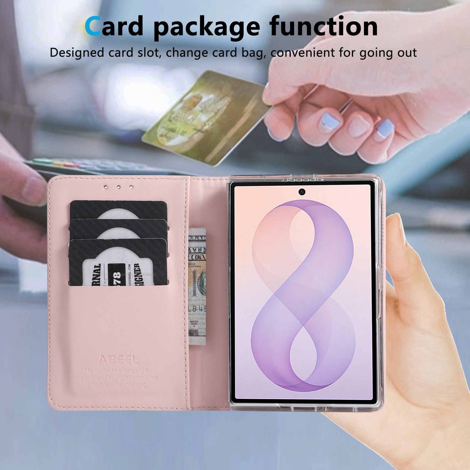 Flip Cards Solt Wallet Skin Fe - Passport Holder Rfid 评论和价格