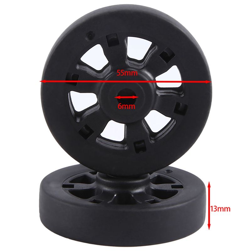 [NEWA64Z!】 55X13mm Set Of 2 Lu - Luggage Wheel Replacement 评论和价格