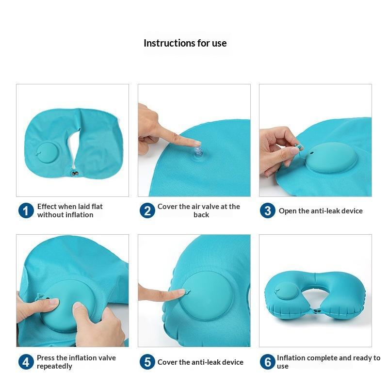 Travel Use Inflatable Neck Pil - Travel Accessories Pillow 评论和价格