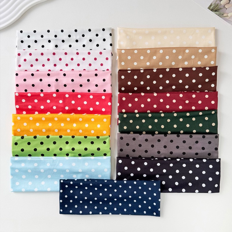 2Pc Polka Dot Elastic Headband - Travel Accessories Needed 评论和价格