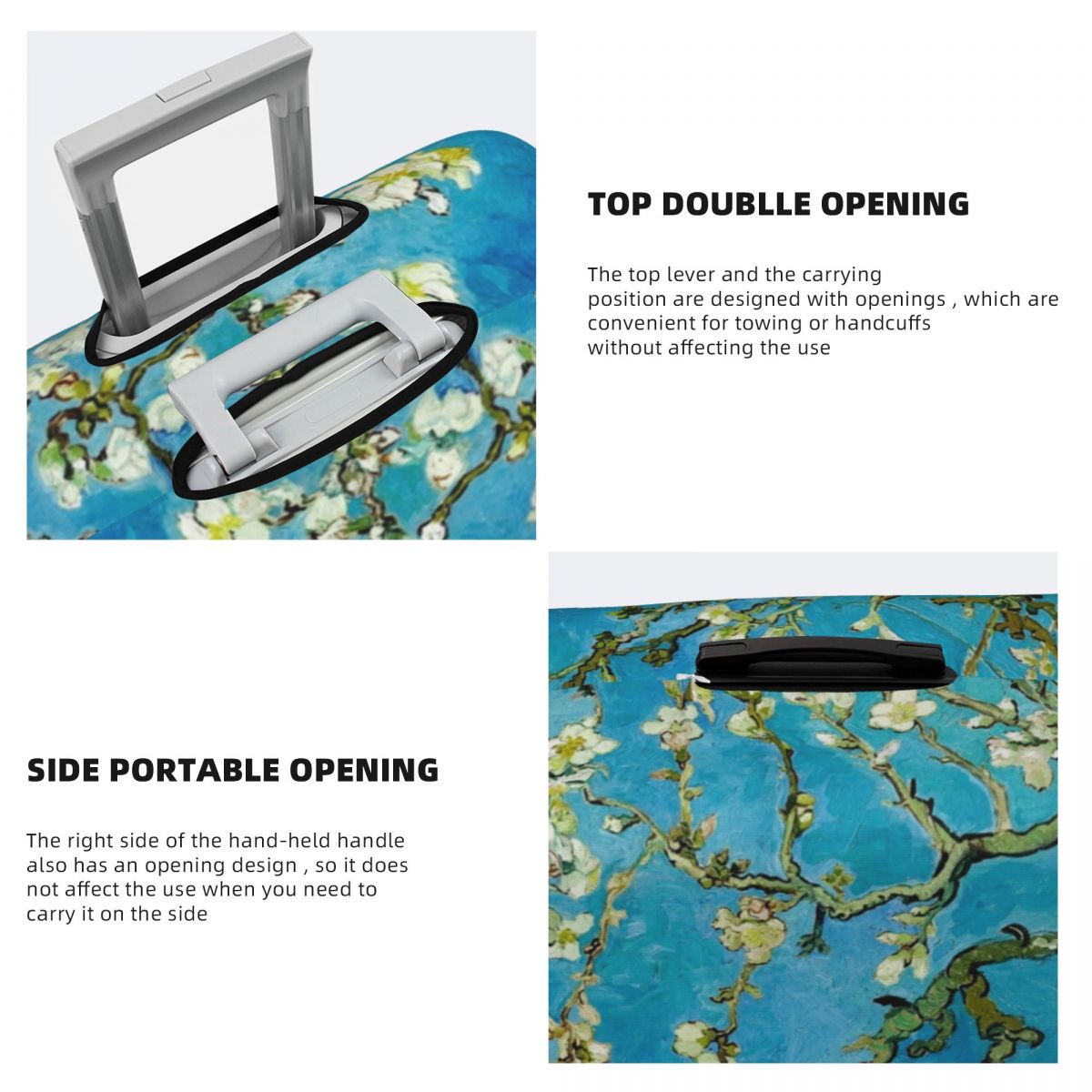 Almond Blossom Suitcase Cover  - Travel Van Accessories 评论和价格
