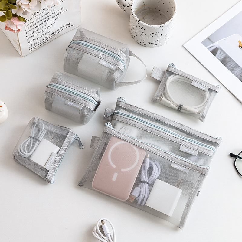 Gray Mesh Organizer Bags – for - Travel Accessories Needed 评论和价格